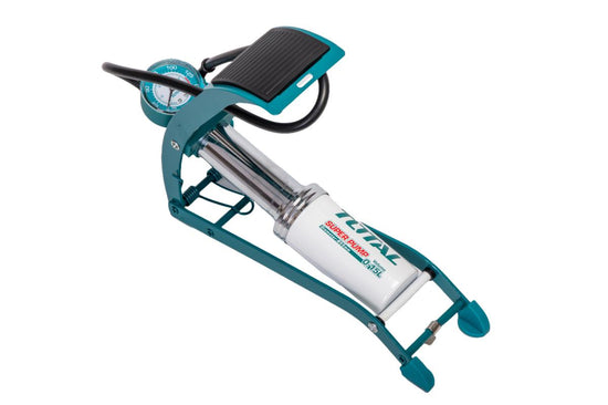 Pompa auto de picior TOTAL cu manometru cilindru 55x120mm