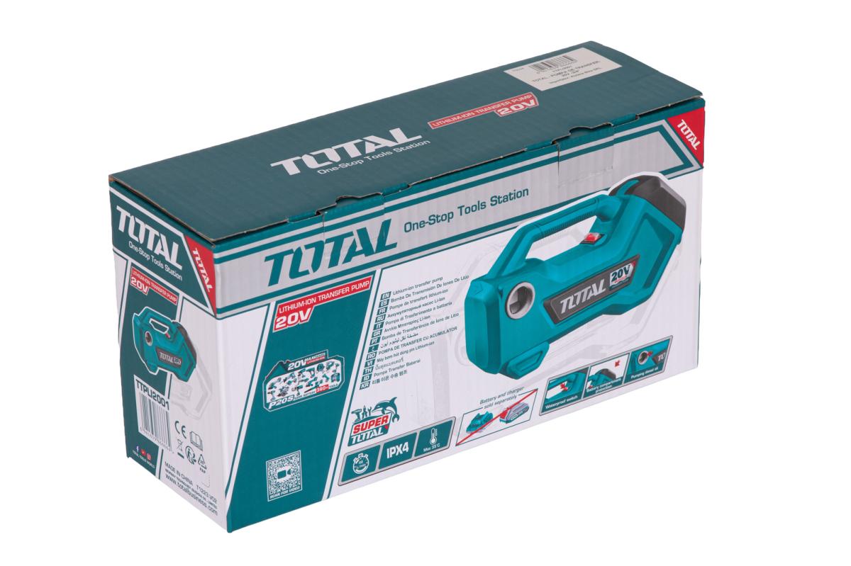 Pompa de transfer TOTAL 20V, 3/4'', pe acumulator, debit 48 l/min, PROFESIONALA