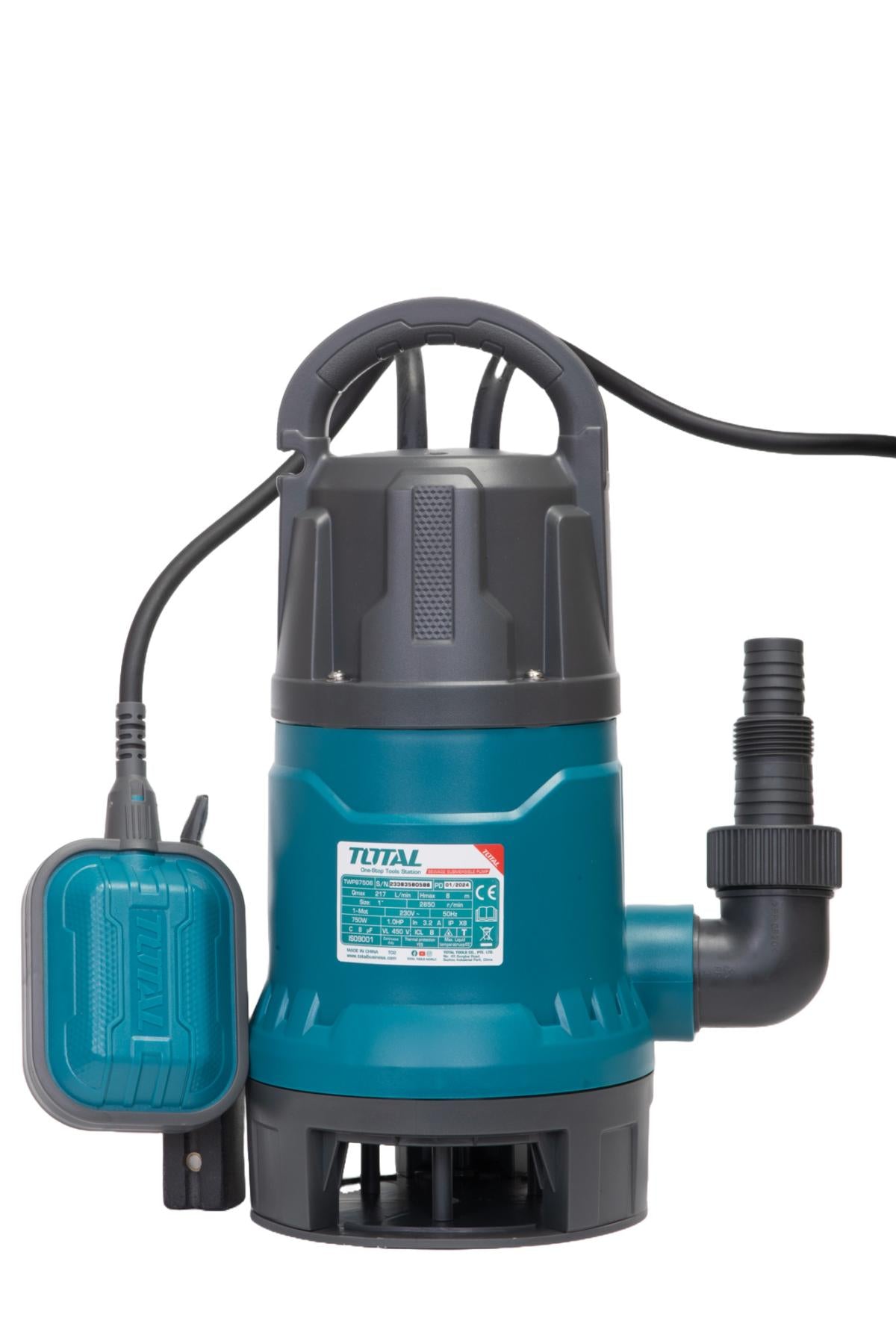 Pompa submersibila PROFESIONALA pentru apa murdara TOTAL, 750W, 12960 l/h