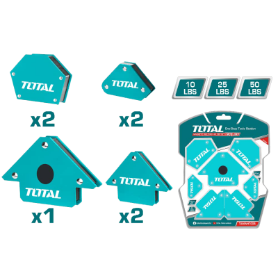 Set 7 magneti sudura TOTAL, unghiuri multiple, fixare piese metalice