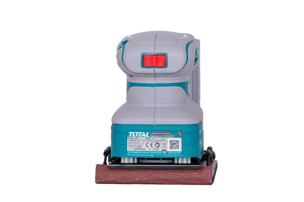 Slefuitor TOTAL 20V, talpa 110 x 100 mm (FARA acumulator si incarcator)