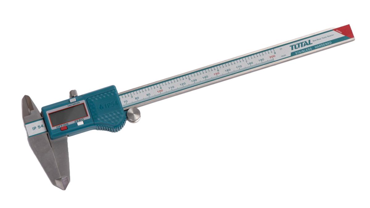 Subler digital TOTAL 0-200 mm, precizie 0.01 mm, IP54