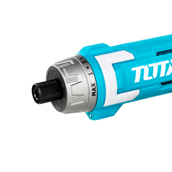 Surubelnita electrica TOTAL 8V Li-Ion, USB-C, maner reglabil, 16 accesorii incluse