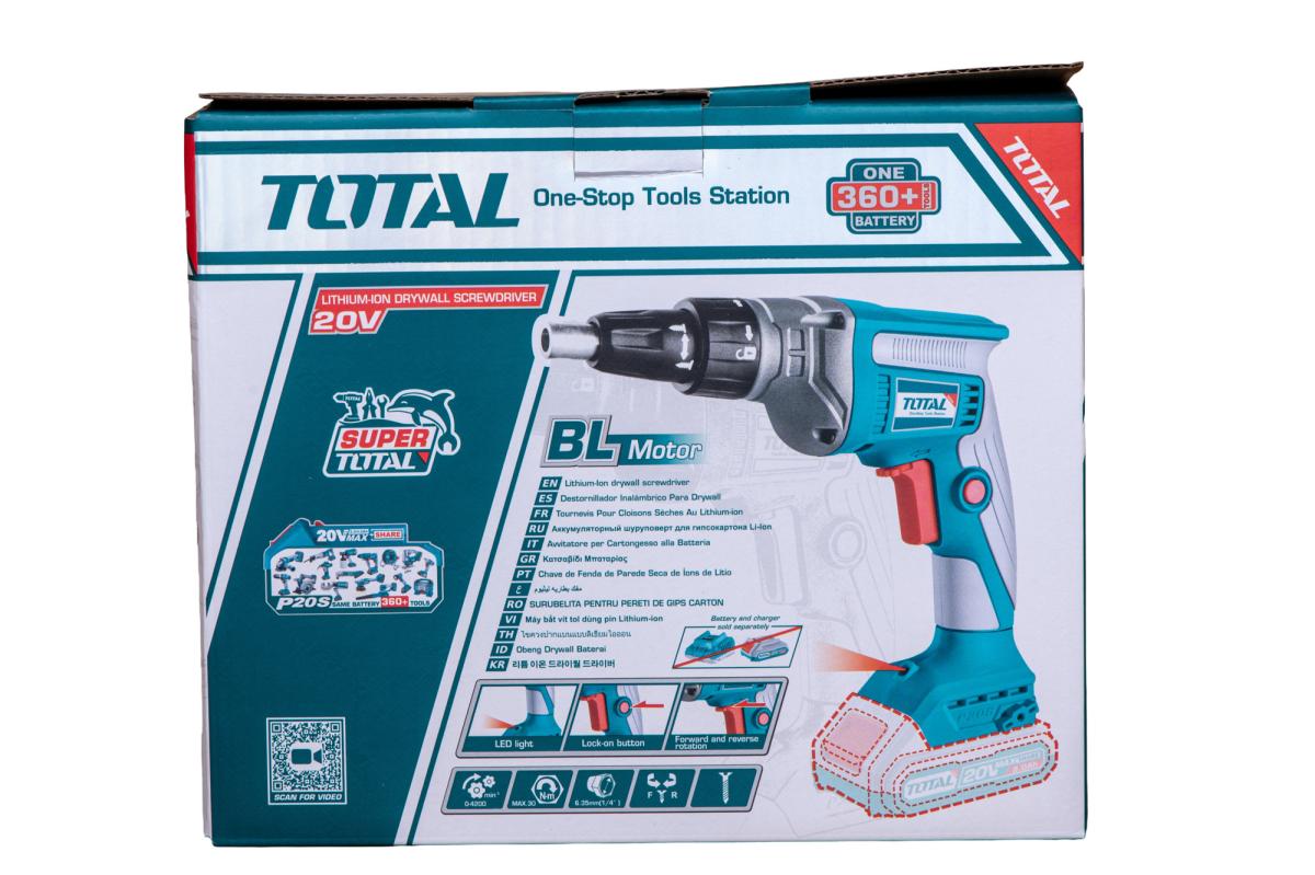 Surubelnita pentru gips-carton TOTAL 20V, 1/4” Hex (FARA acumulator si incarcator)