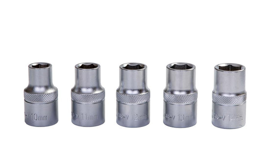 Trusa chei tubulare profesionala TOTAL Industrial 1/2", 12 piese, clichet 72T