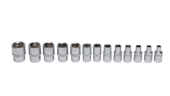 Trusa chei tubulare TOTAL 1/4”, 46 piese, Cr-V, clichet 72T