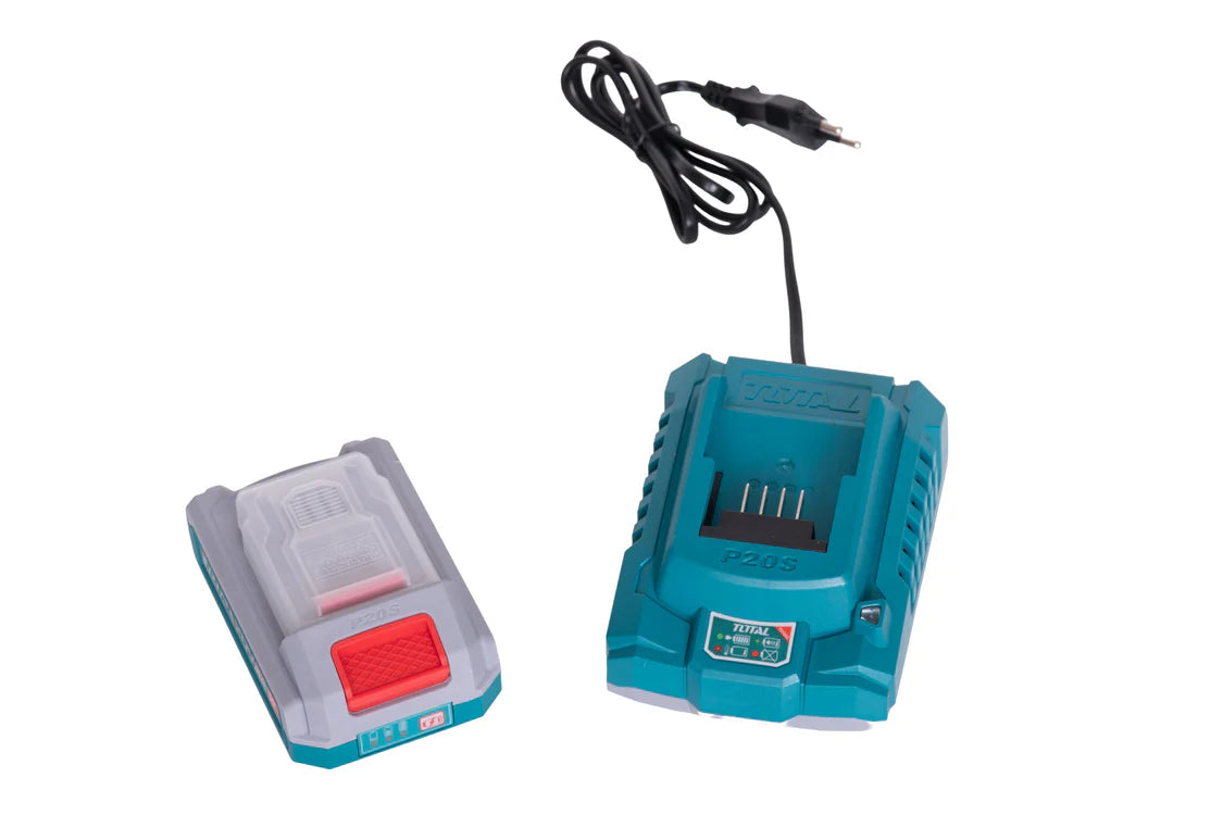 Vibrator cu ventuza pentru placi ceramice TOTAL, 20V, cu acumulator si incarcator