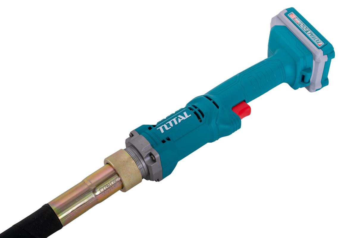Vibrator beton TOTAL 20V 2.0Ah, lance 35mm 1200mm, acumulator si incarcator incluse