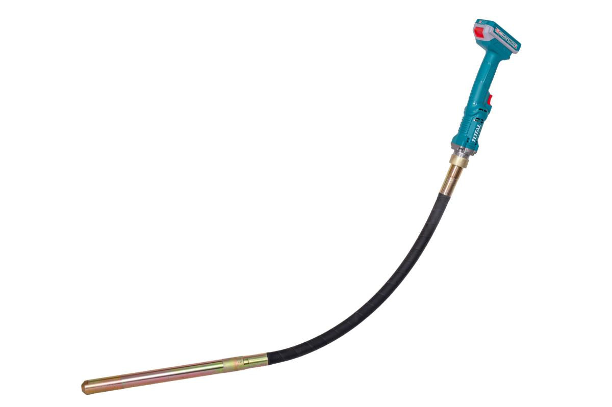 Vibrator beton TOTAL 20V 2.0Ah, lance 35mm 1200mm, acumulator si incarcator incluse
