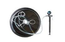 Butoi inox ZEP 150L cu capac flotant, camera silicon alimentar, pompa si robinet inox, AISI 304 Italia