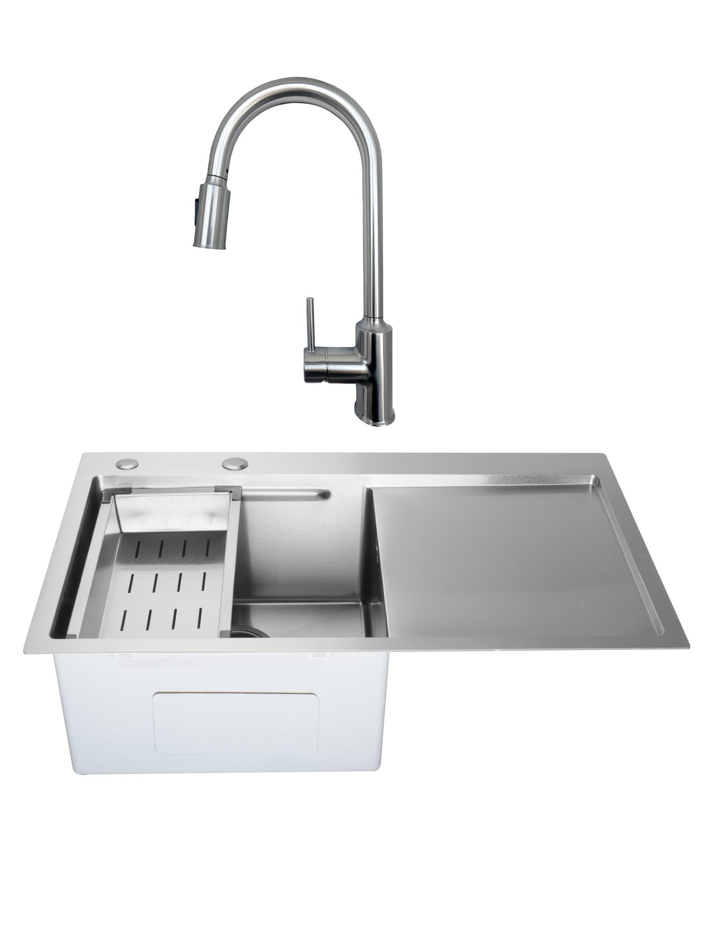 SET Chiuveta SanDonna HD7850 crom + Baterie SanDonna Cami nickel