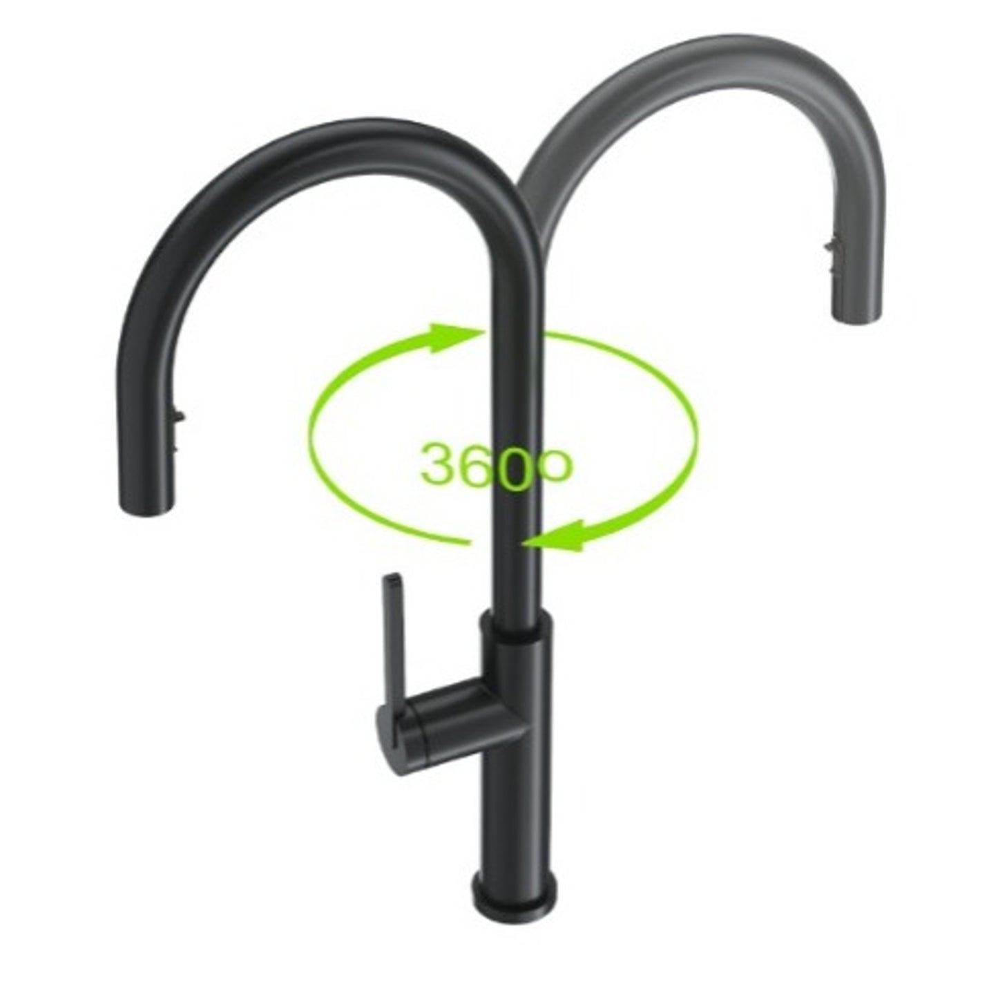 SET Chiuveta SanDonna HD7050 negru din inox handmade cu dozator de sapun, tavita de scurgere si tocator + Baterie flexibila SanDonna Charlotte negru