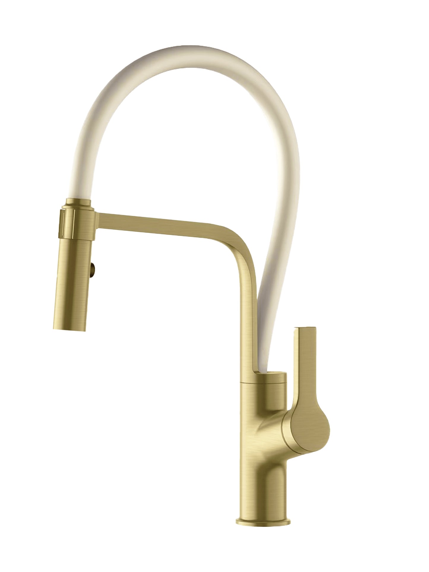 SET Chiuveta SanDonna HD5040 aurie din inox HandMade sub blat + Baterie SanDonna ANDRA flexibila, auriu-alb