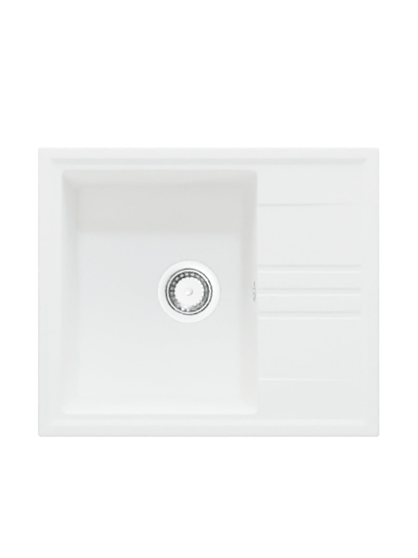 Chiuveta de bucatarie din granit Alina - Alb