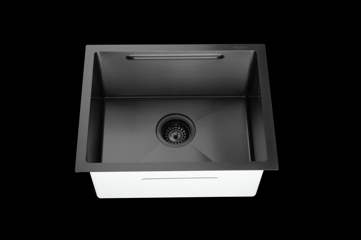 SET Chiuveta SanDonna HD5040 inox HandMade sub blat cu tavita + Baterie Sandonna Charlotte cu dus extractabil