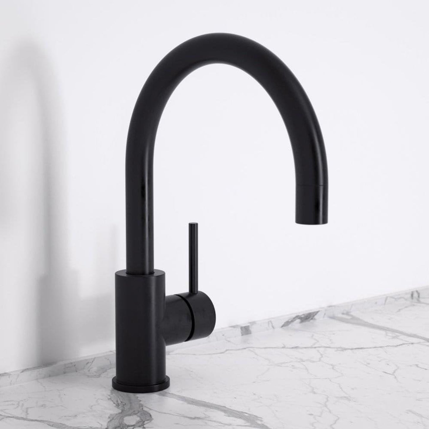 SET Chiuveta granit compozit SanDonna Emma + Baterie Waltz Alfa negru