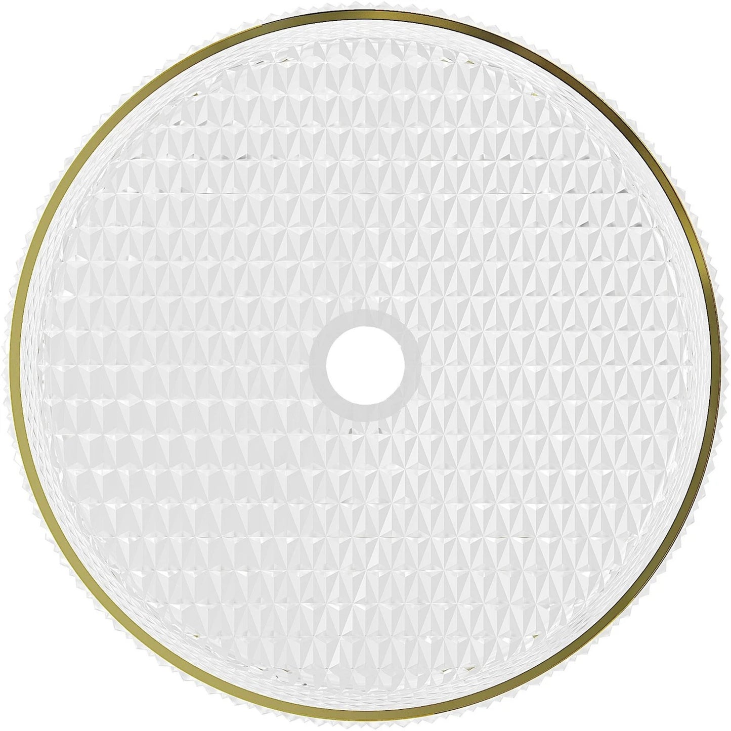 Lavoar din sticla securizata Sandonna Mira - Gold Line