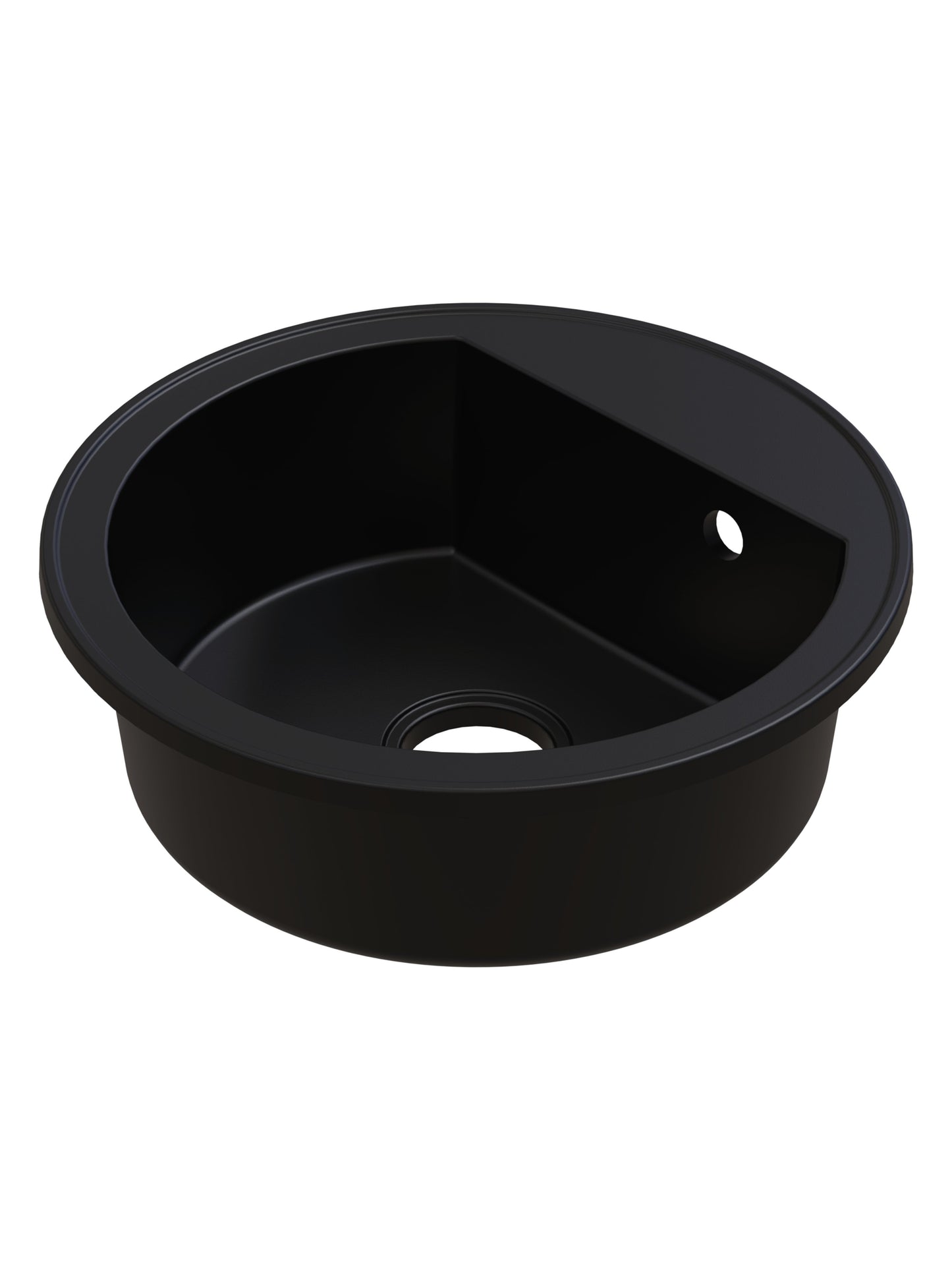 SET Chiuveta granit compozit SanDonna Bertha + Baterie Waltz Alfa negru