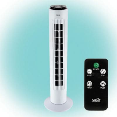Ventilator tip stalp, alb, 74 cm, 50W, cu telecomanda, TWFR 74