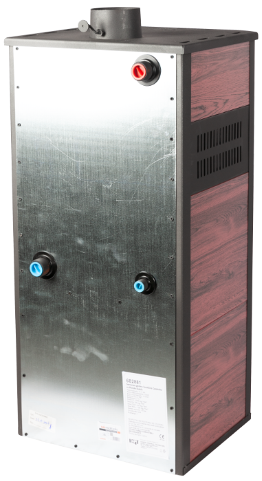 Șemineu pentru Încălzire Centrală cu Perete Dublu Evotools, Putere 20 kW, Destinat Locuințelor și Spațiilor Publice