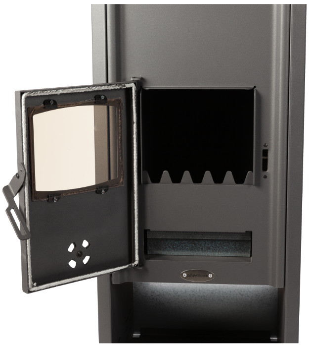 Șemineu pentru Încălzire Centrală cu Perete Dublu Evotools, Putere 20 kW, Destinat Locuințelor și Spațiilor Publice