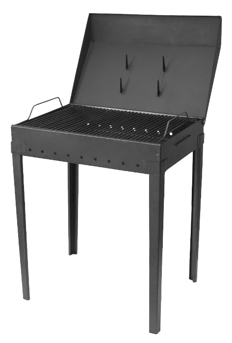 Gratar pentru gradina tabla decapata 1mm, 50x35cm, inaltime 145cm, demontabil