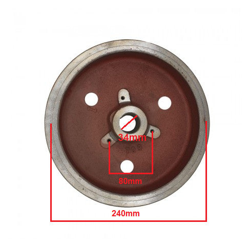 Volanta motor diesel 186F, Yanmar L90 (fara coroana) - vedere 3