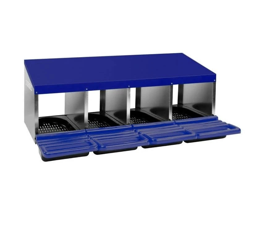 CUIBAR PENTRU GAINI CU 4 COMPARTIMENTE ALBASTRU