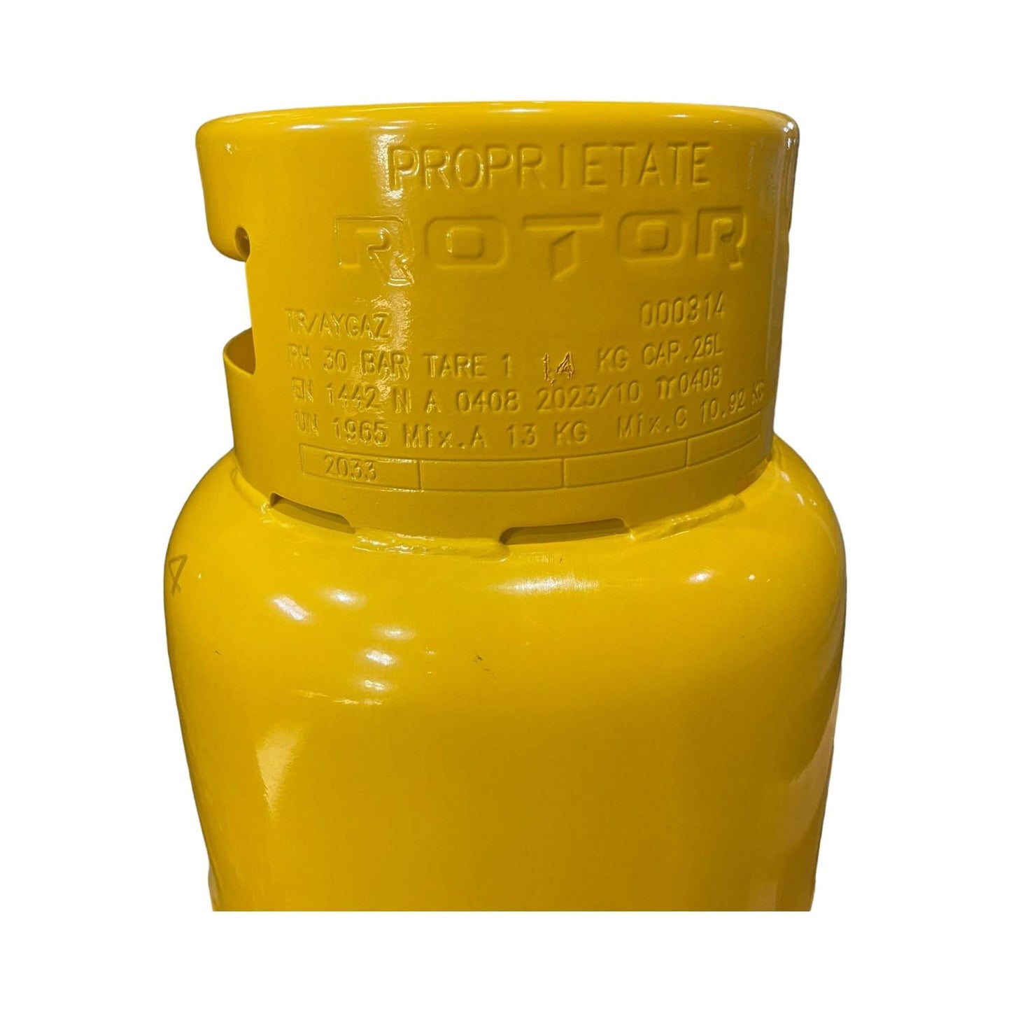 Butelie Rotor General Max GPL, metal, 26 L, 12.5 kg gaz, cu talpa si guler protectie