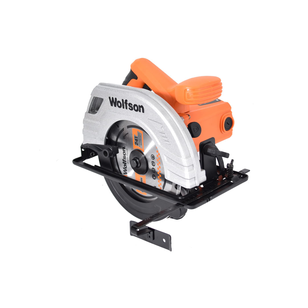 Fierastrau circular pentru lemn Wolfson 1380W, 185mm, 5300rpm, laser, unghi reglabil