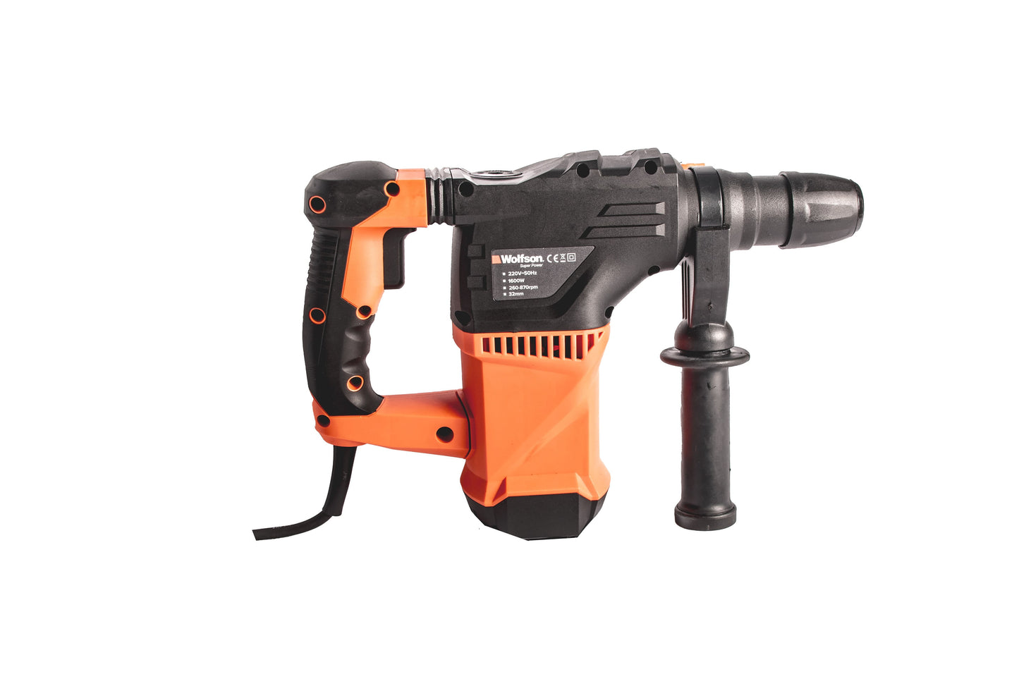 Ciocan rotopercutor profesional Wolfson 1600W, 5.5J, SDS Plus, 4300 bpm