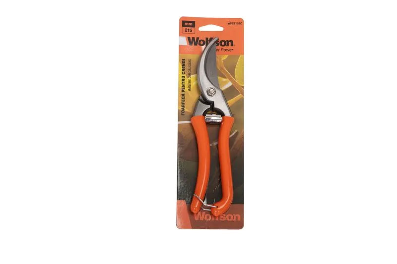 Foarfeca profesionala pentru crengi Wolfson 8.5 inch, manere cauciuc