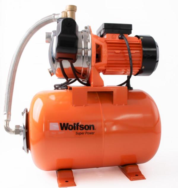 Hidrofor PROFESIONAL cu cap de inox WOLFSON 800-3C, 800W, vas 24 L, 3200 l/h