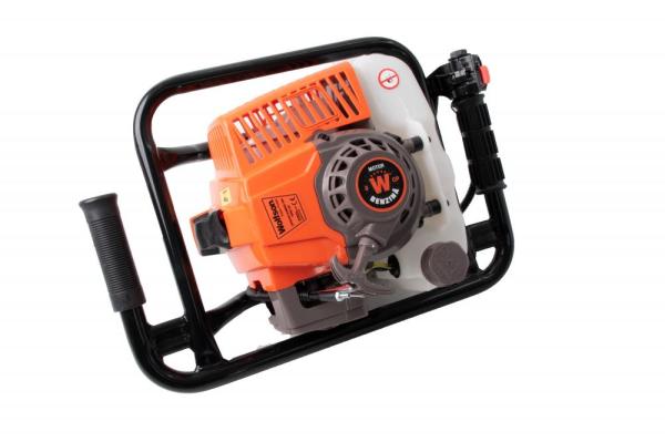 Motoburghiu foreza pamant Wolfson STB-630, 3CP, 63cc, motor 2 timpi, 3 burghie incluse 100mm 150mm 200mm