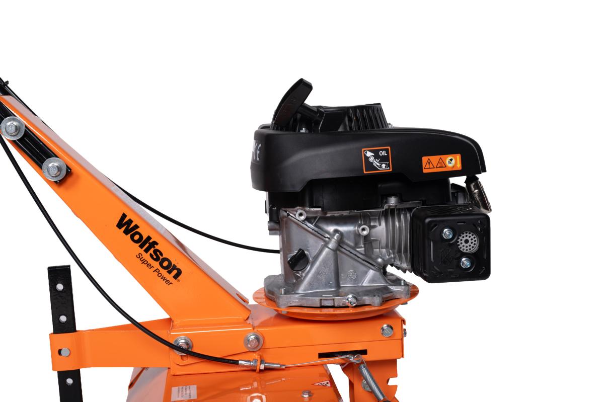Motosapa pe benzina Wolfson Imperio, 4CP, latime lucru 60 cm, cu roata de transport