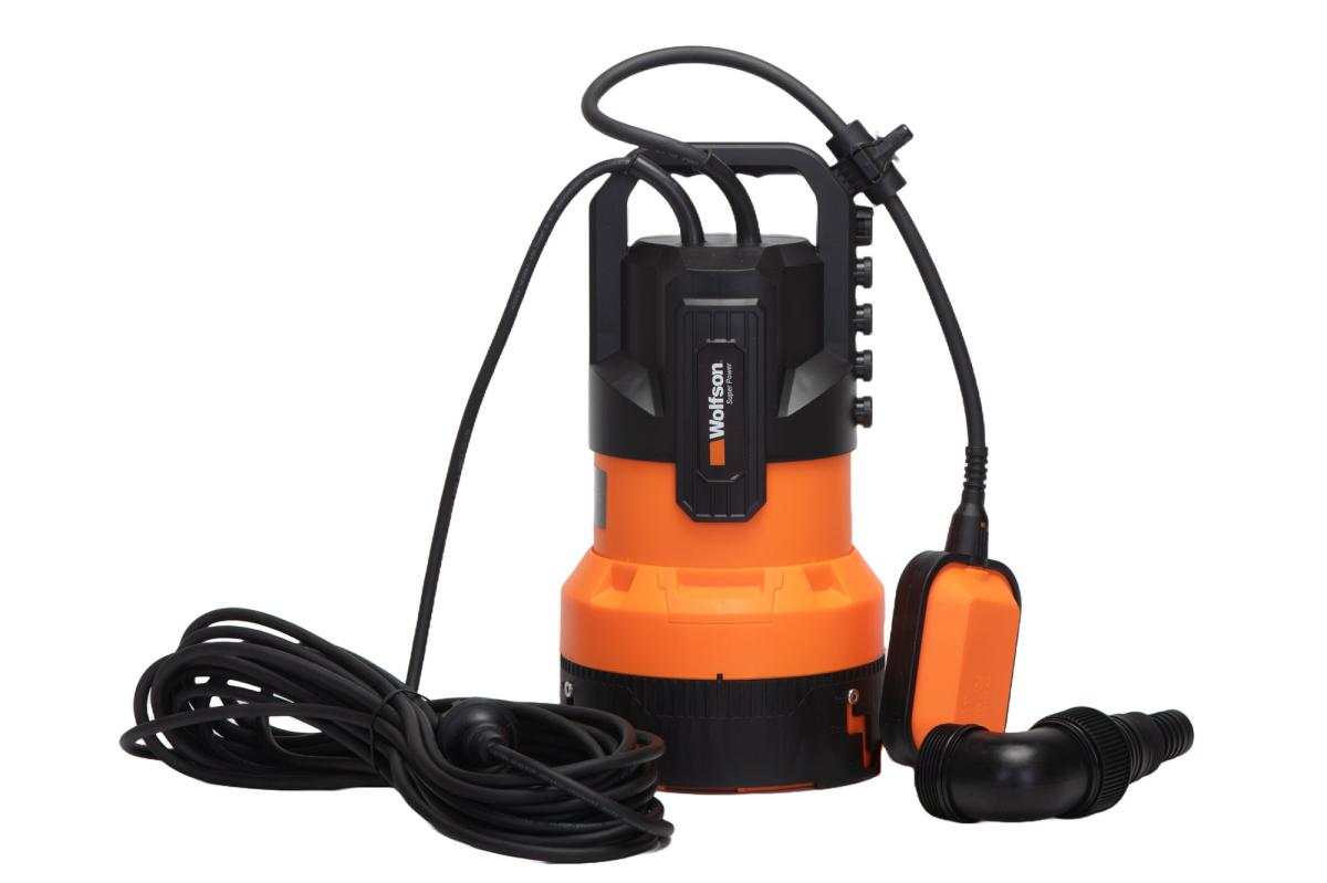 Pompa submersibila PROFESIONALA pentru apa murdara din plastic WOLFSON 3 in 1, 450W, 12000 l/h