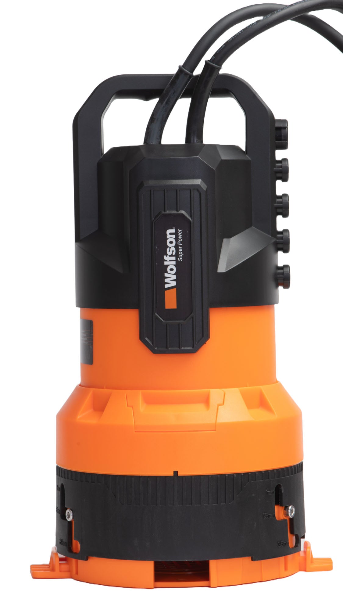 Pompa submersibila PROFESIONALA pentru apa murdara WOLFSON 3 in 1 din plastic, 850W, 20000 l/h, 1" – 1-1/2"