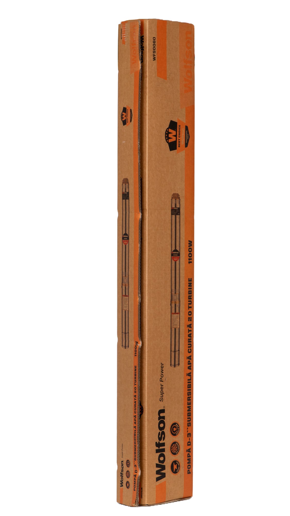 Pompa submersibila apa curata Wolfson D-3, 1100W, 20 turbine, 2700 l/h, adancime 40 m