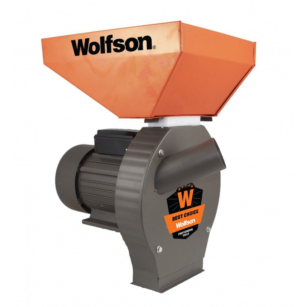 Moara Profesionala pentru cereale si stiuleti de porumb WOLFSON MCR-1, 2700W, 200 kg/h, 20 ciocanele