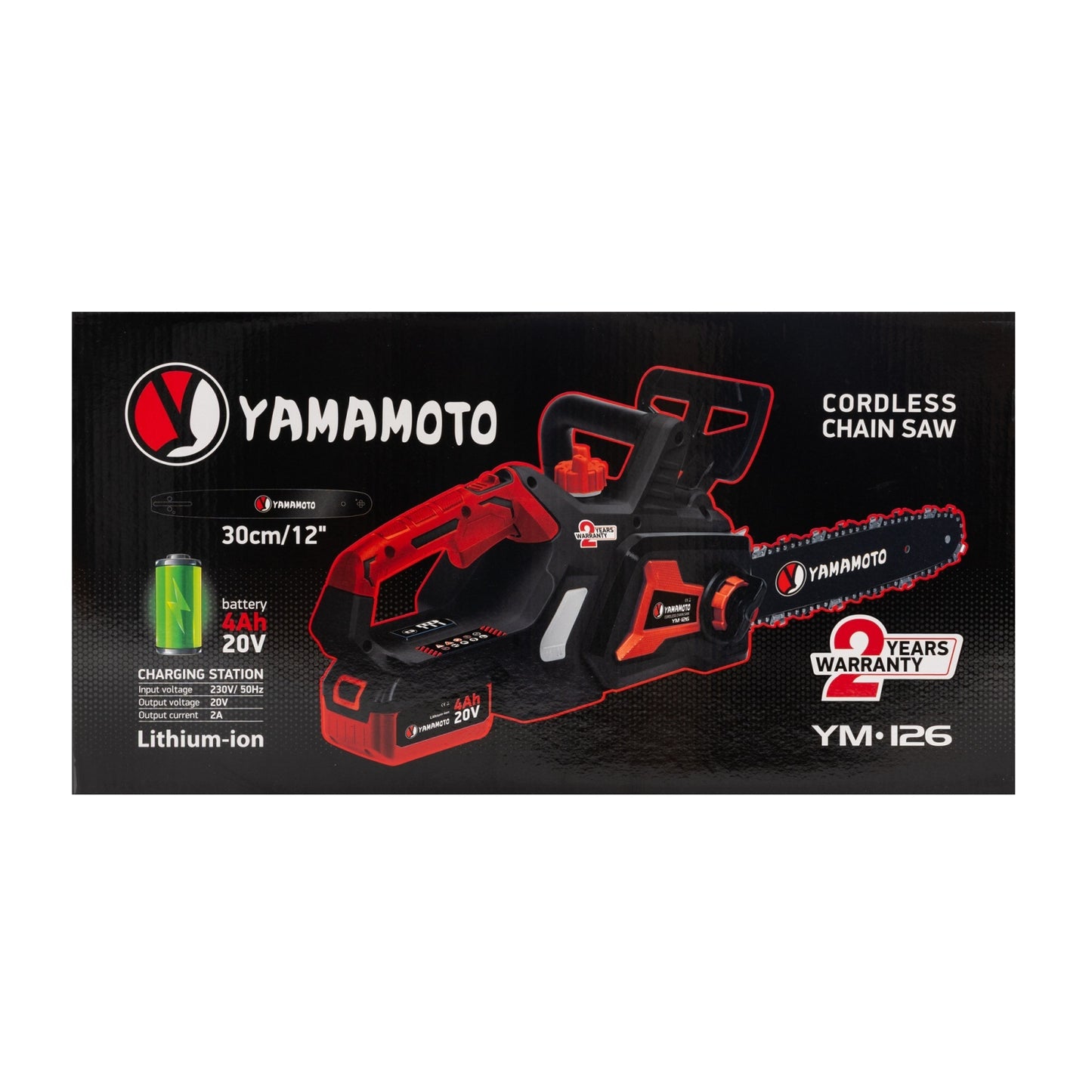 Drujba acumulator Yamamoto YM.126, 20V, sina 30cm, Brushless