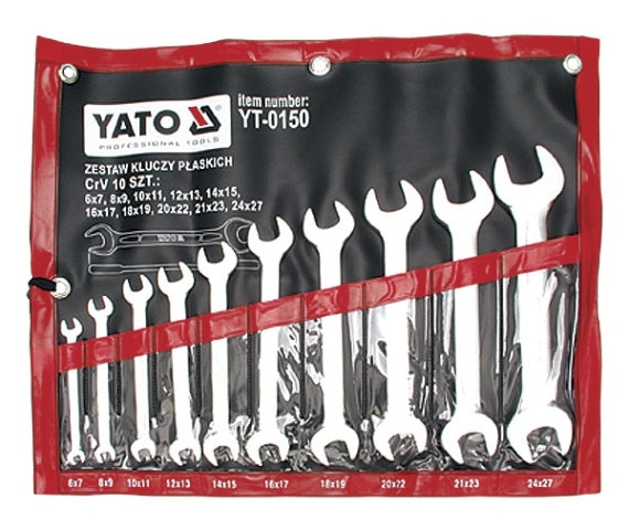 Set 10 chei fixe duble YATO YT-0150, 6-27 mm