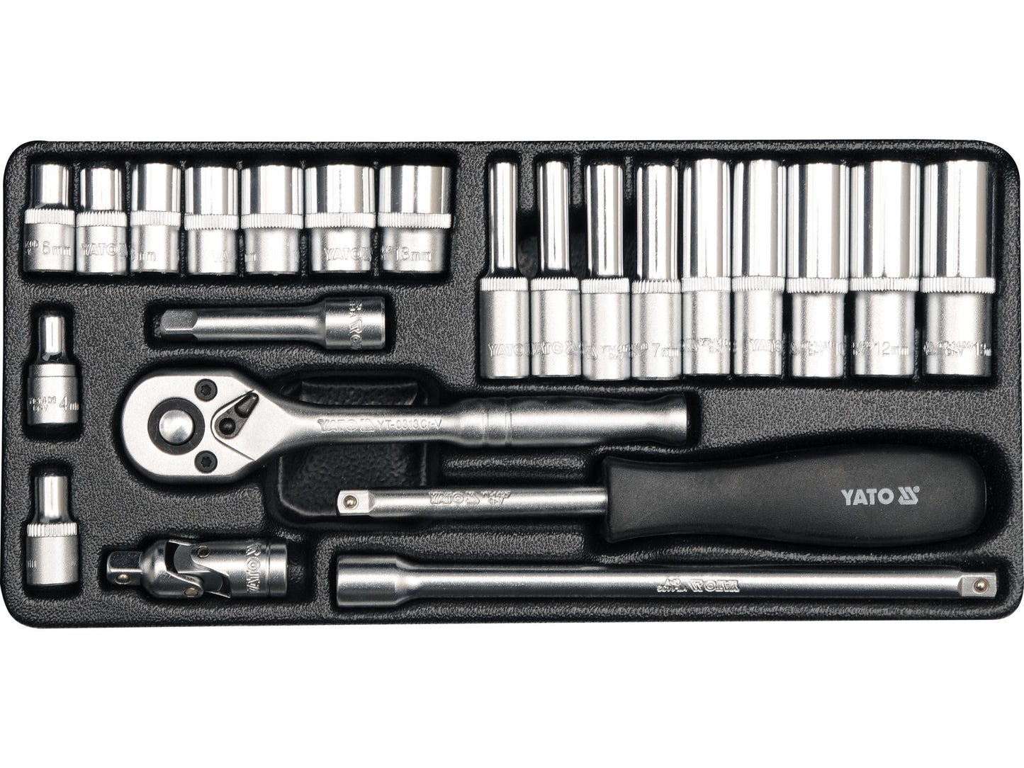 SET DE SCULE 1/4'', SET DE 23 BUC.