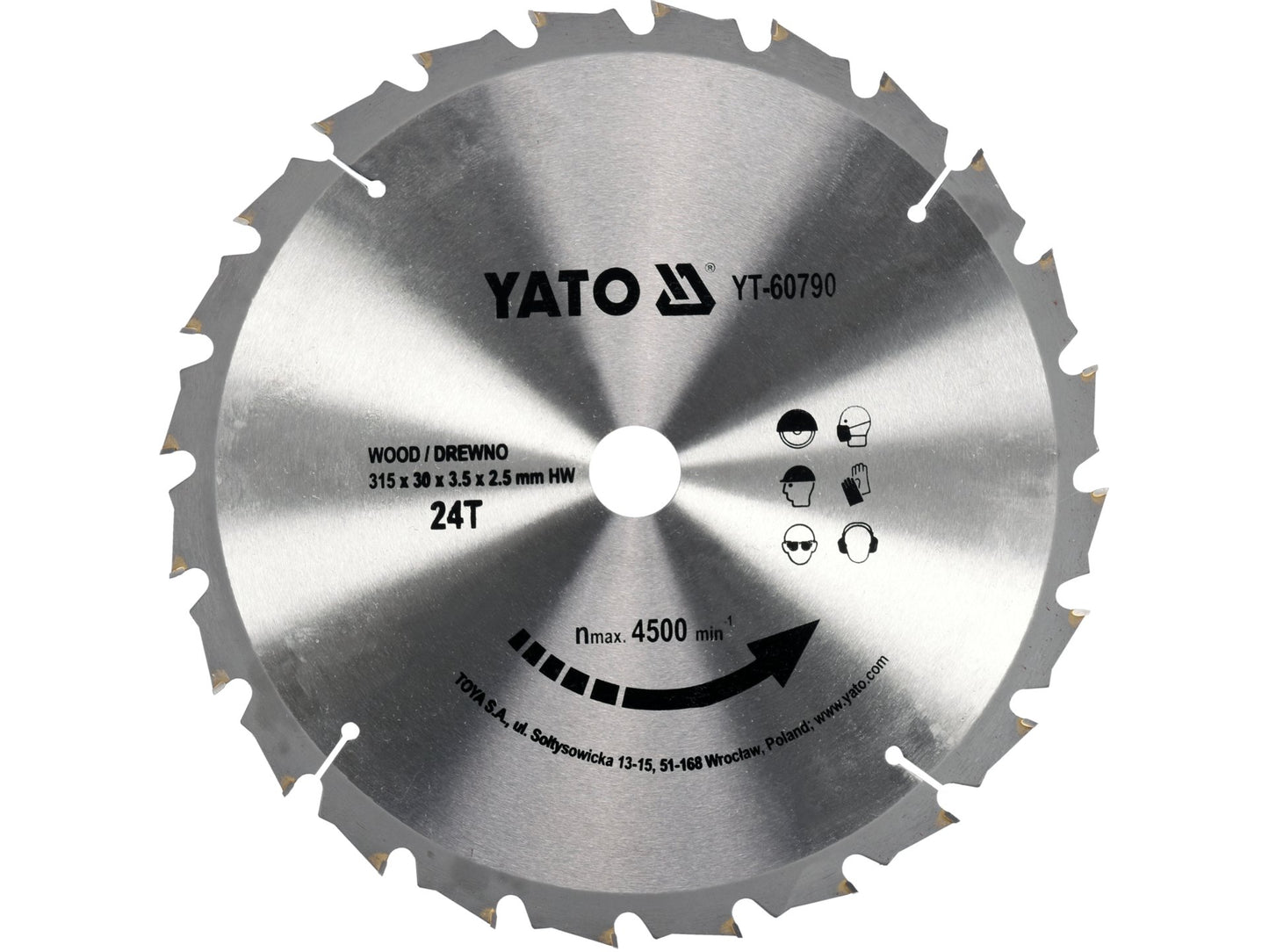 DISC CIRCULAR, 315X30MM, 24T