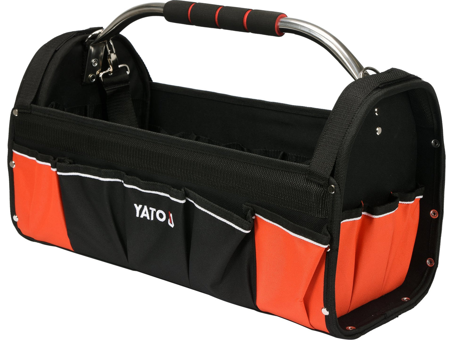 GEANTĂ CU CADRU OȚEL PENTRU SCULE, 11 BUZUNARE