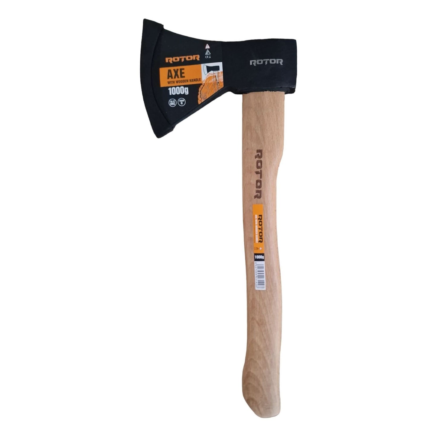 Topor Rotor 1000g cu mâner din lemn, lungime 38 cm, robust și eficient pentru tăiere