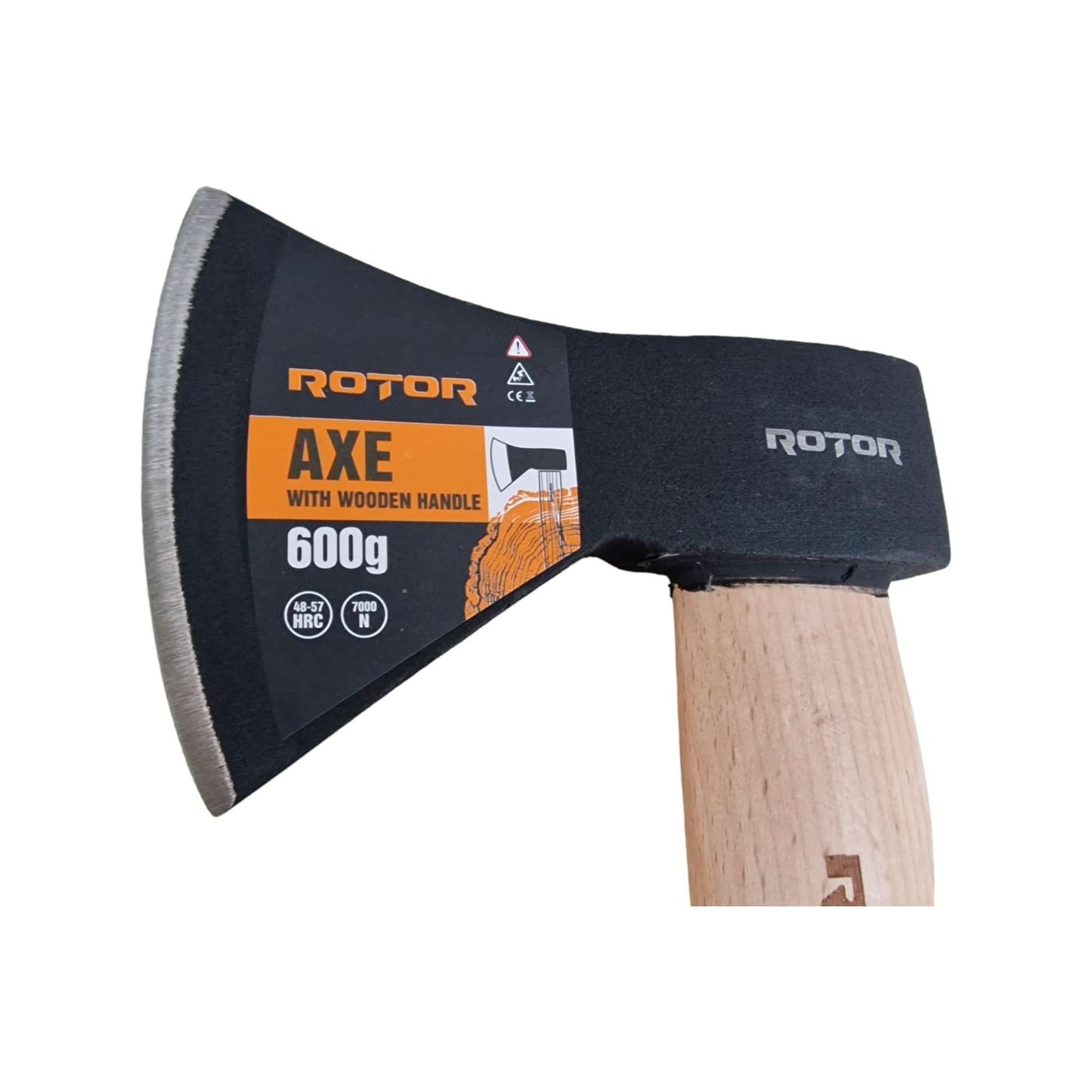 Topor ROTOR 600g, maner lemn 32 cm, pentru lucrari usoare de taiere