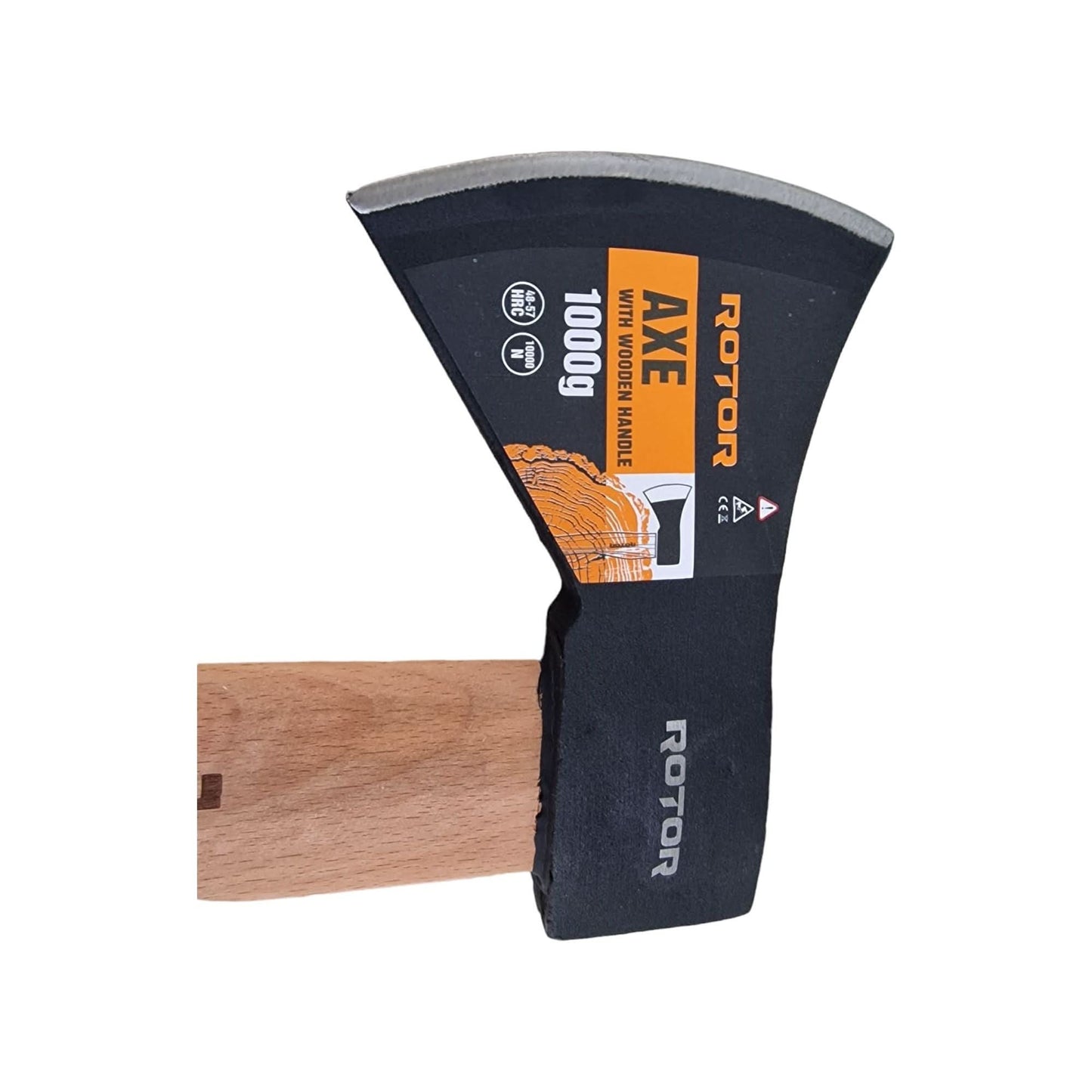 Topor Rotor 1000g cu mâner din lemn, lungime 38 cm, robust și eficient pentru tăiere