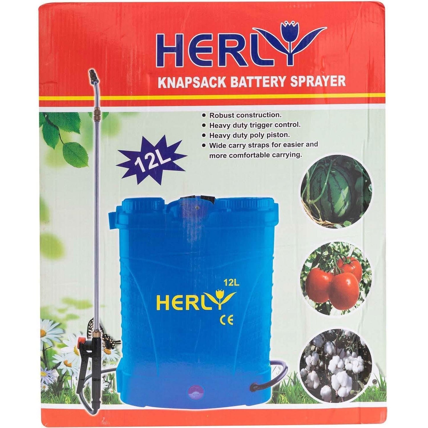 Set Pompa De Stropit Cu Baterie Herly 12 Litri + Tija Stropit 2.7M - ZEP.RO - Ți-e la îndemână!