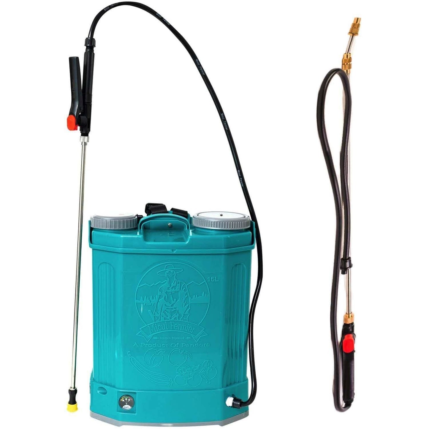 Pompa Stropit Pomi Electrica Cu Acumulator Pandora 16L + Lance Extensibila 2,7M - ZEP.RO - Ți-e la îndemână!