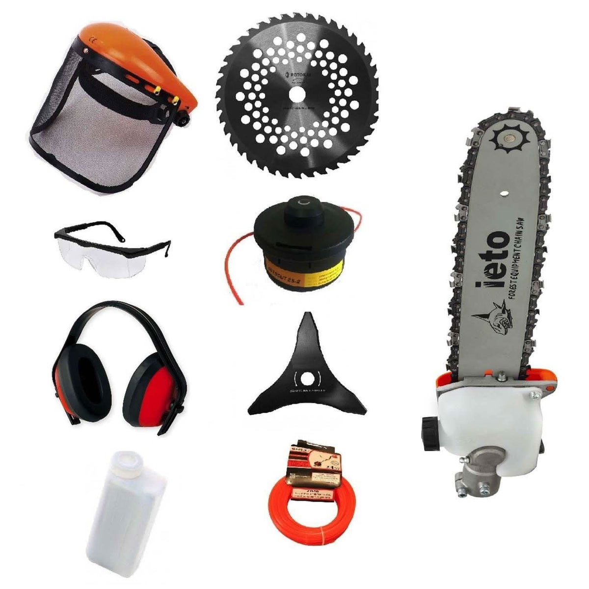 Set Motocoasa Pandora (5*), 5Cp ,10.000Rpm, 8 Accesorii + Cap Tip Drujba - ZEP.RO - Ți-e la îndemână!